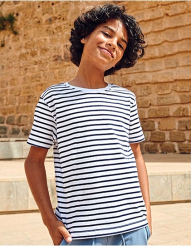 S-SM202-Kids Striped T